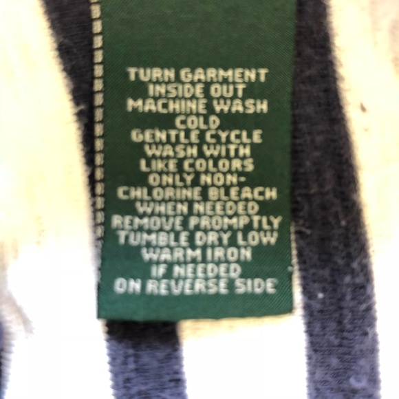 Ralph Lauren Jean Co Zip Shoulder 3/4 Sleeve Top - Picture 5 of 8